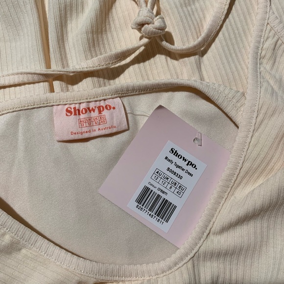 Showpo "Mostly Together Dress" S009330 Cream Size 8 NWT Designed in Australia - Picture 4 of 5